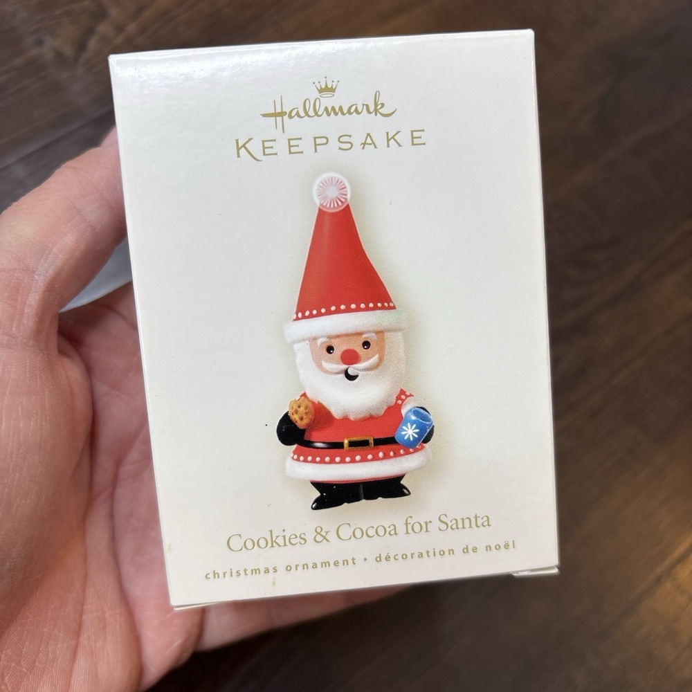 Cookies‎ & Cocoa For Santa Claus Christmas Hallmark Keepsake Ornament 2008 NEW